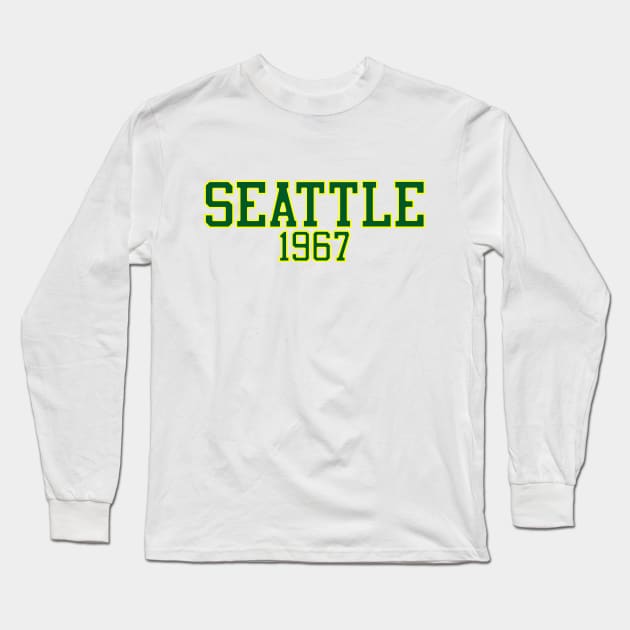 Seattle 1967 Long Sleeve T-Shirt by GloopTrekker